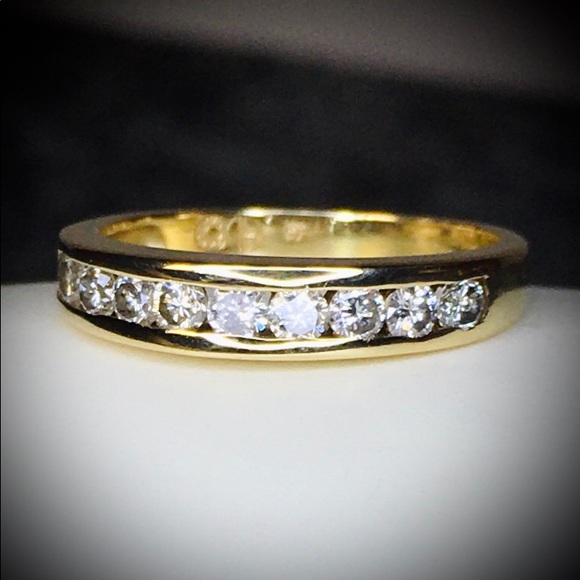 Jewelry - Beautiful Estate Channel Set Diamond Band